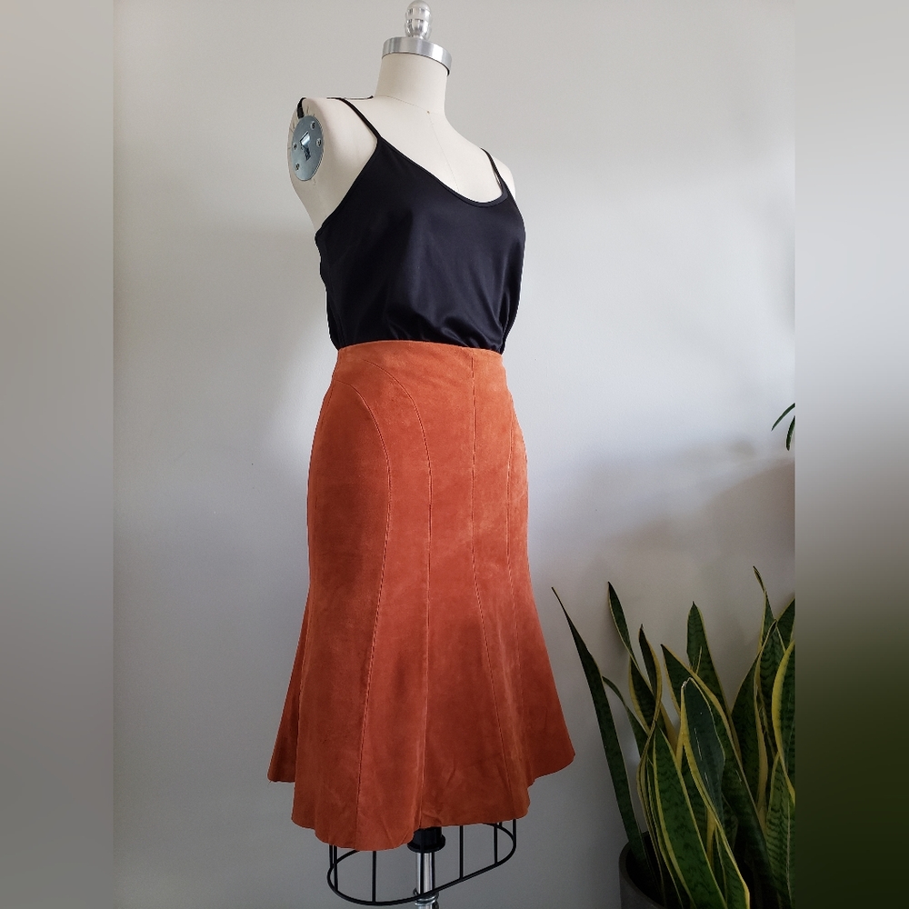 DANIER Y2K mermaid style WASHABLE suede skirt